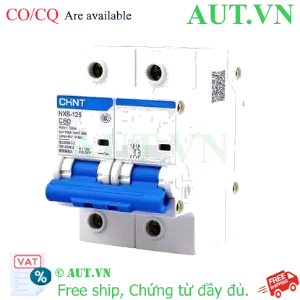 Ảnh của Áp tô mát cài loại nhỏ CHINT NXB-125 2P C80 
