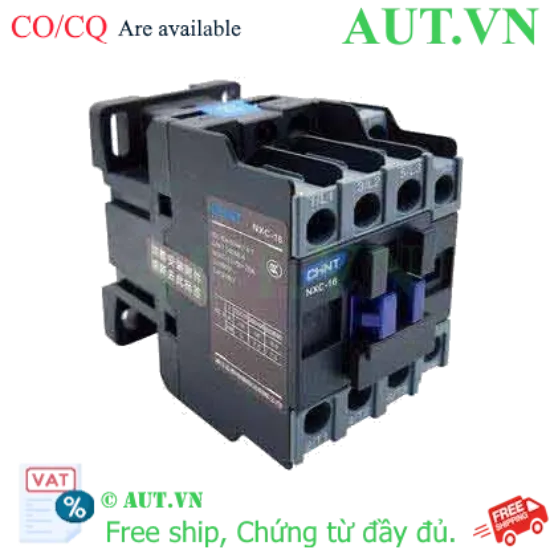 Ảnh của Contactor NXC-16 220V 50/60Hz CHINT, 3P, 1NO+1NC