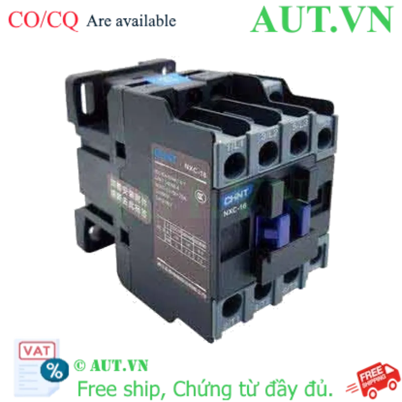 Ảnh của Contactor NXC-16 220V 50/60Hz CHINT, 3P, 1NO+1NC