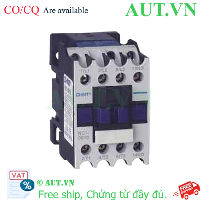 Ảnh của Công tắc tơ 3 pha CHINT NC1-0910 220V 50/60Hz 9A 4kW 1NO