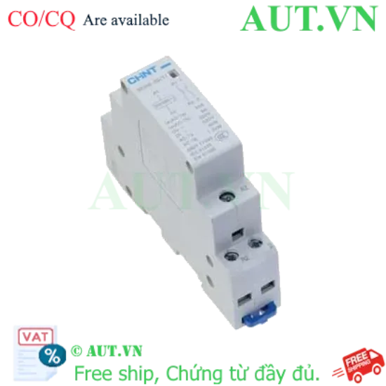 Ảnh của Công tắc tơ NCH8-20/11 220/230V CHINT, 2P, 20A, 1NO+1NC