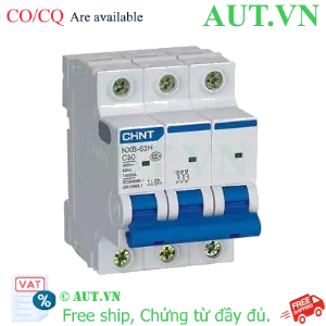 Ảnh của Áp tô mát cài loại nhỏ CHINT NXB-63H 3P C50 10kA 