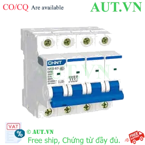 Ảnh của Áp tô mát cài cỡ nhỏ CHINT NXB-63 4P D50 6kA 