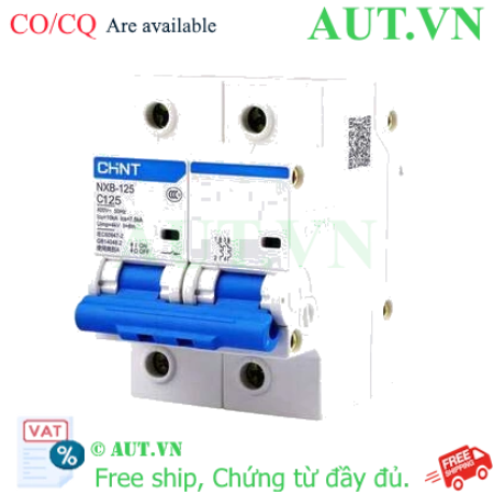 Ảnh của Áp tô mát cài loại nhỏ CHINT NXB-125 2P C125 