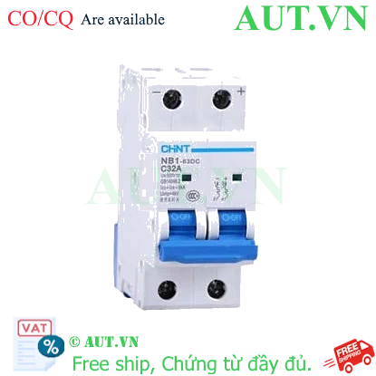 Ảnh của CB tép CHINT NB1-63DC 2P C32A DC500V 6kA 