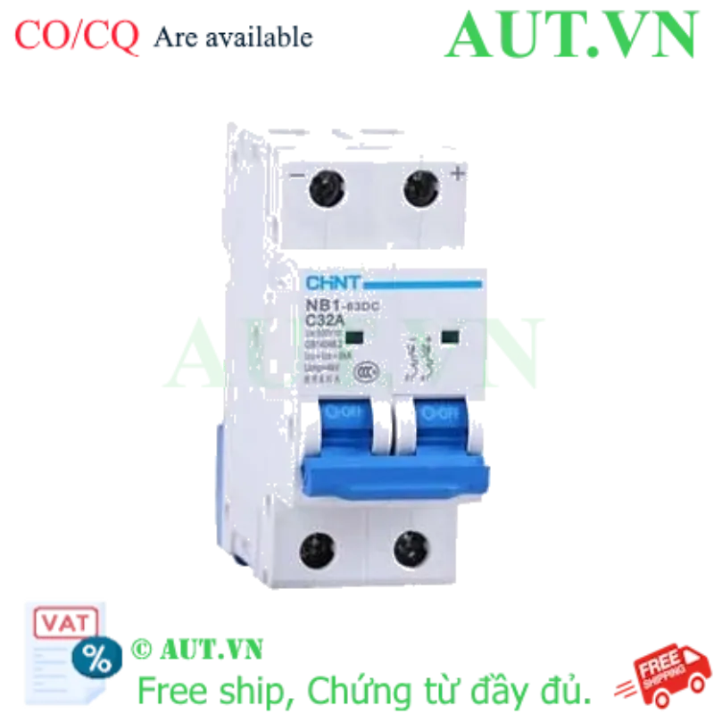Ảnh của CB tép CHINT NB1-63DC 2P C32A DC500V 6kA 