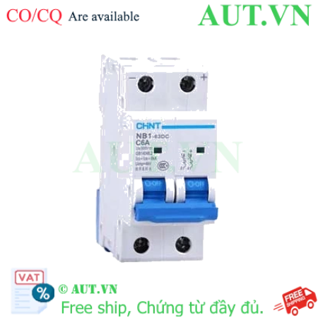 Ảnh của CB tép CHINT NB1-63DC 2P C6A DC500V 6kA 