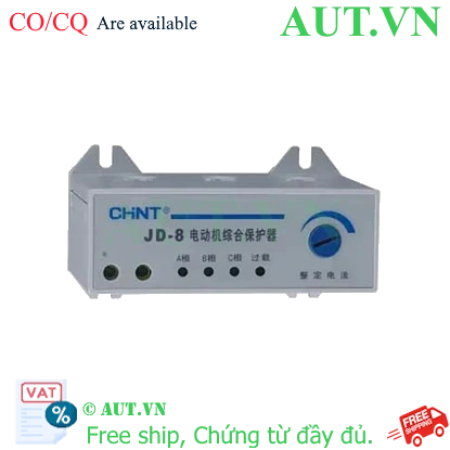 Ảnh của Rơ le Bảo vệ Quá dòng & Mất pha Chint JD-8 (2A-20A) - 220/380VAC: Chính hãng, Độ chính xác cao, Bảo vệ động cơ tối ưu
