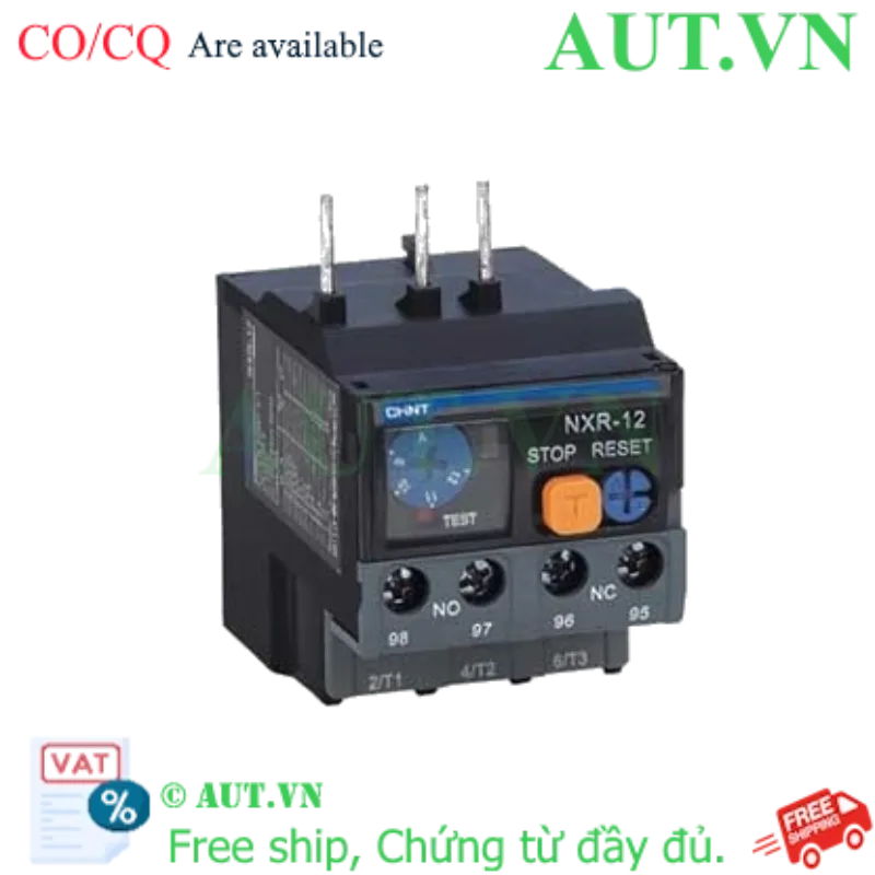 Ảnh của Rơ le nhiệt CHINT NXR-12 (1.25-2A) - Chống Quá Tải & Mất Pha, Bảo Vệ Motor