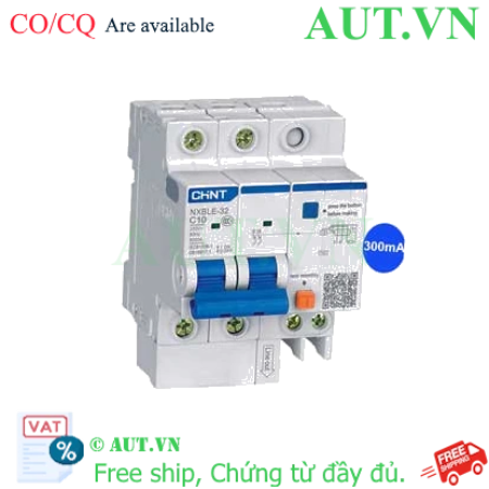 Ảnh của Át chống dòng rò CHINT NXBLE-32 2P C10 300mA 6kA 