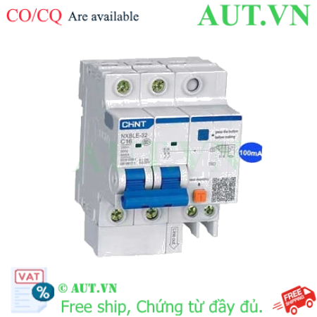 Ảnh của Át chống dòng rò CHINT NXBLE-32 2P C16 100mA 6kA 