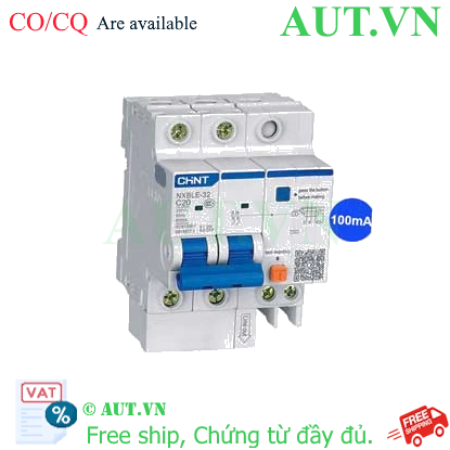 Ảnh của Át chống dòng rò CHINT NXBLE-32 2P C20 100mA 6kA 