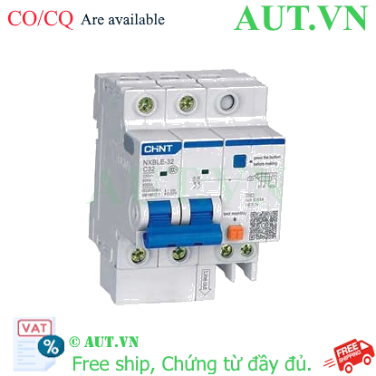 Ảnh của Át chống dòng rò CHINT NXBLE-32 2P C32 30mA 6kA 