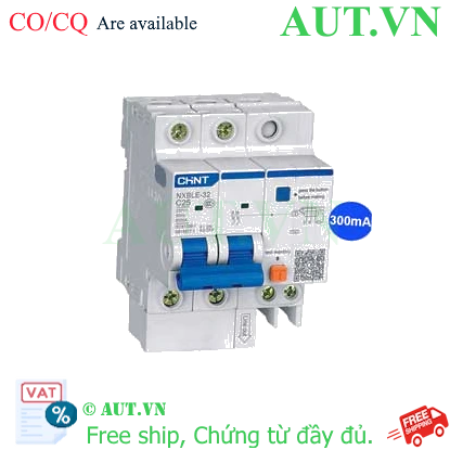 Ảnh của Át chống dòng rò CHINT NXBLE-32 2P C25 300mA 6kA 