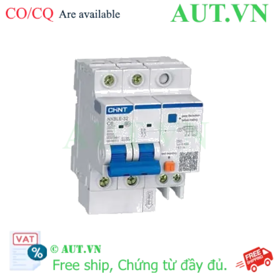 Ảnh của Át chống dòng rò CHINT NXBLE-32 2P C6 30mA 6kA 