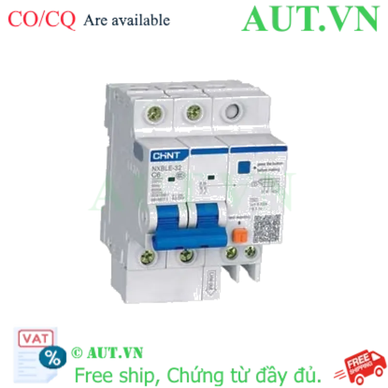 Ảnh của Át chống dòng rò CHINT NXBLE-32 2P C6 30mA 6kA 