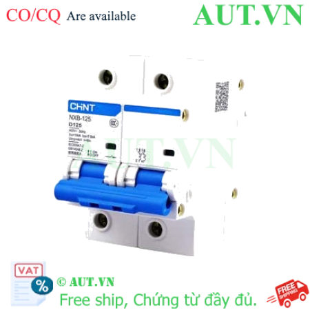 Ảnh của Áp tô mát cài loại nhỏ CHINT NXB-125 2P D125 