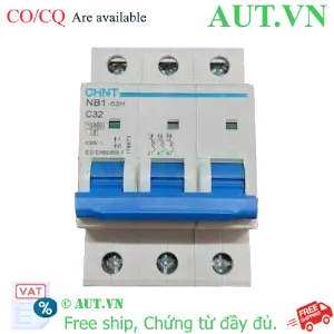 Ảnh của Áp tô mát CHINT NB1-63H 3P C32 10kA DB 