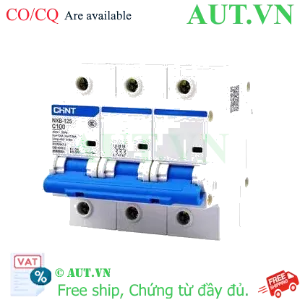 Ảnh của Aptomat 3 Pha CHINT NXB-125 3P C100 (100A, 10kA, Loại C) - MCB Cao Cấp Bảo Vệ Quá Tải