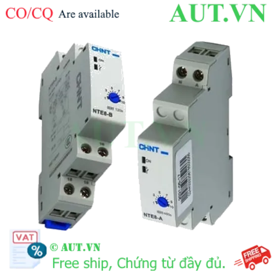 Ảnh của Rơ le thời gian trễ CHINT NTE8-A 18s-180s AC240V 