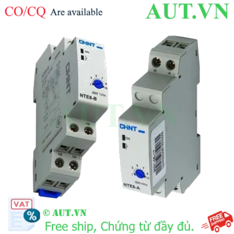 Ảnh của Rơ le thời gian trễ CHINT NTE8-A 18s-180s AC240V 