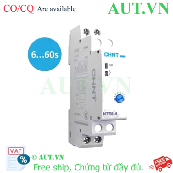 Ảnh của Rơ le thời gian trễ CHINT NTE8-A 6s-60s DC24V 