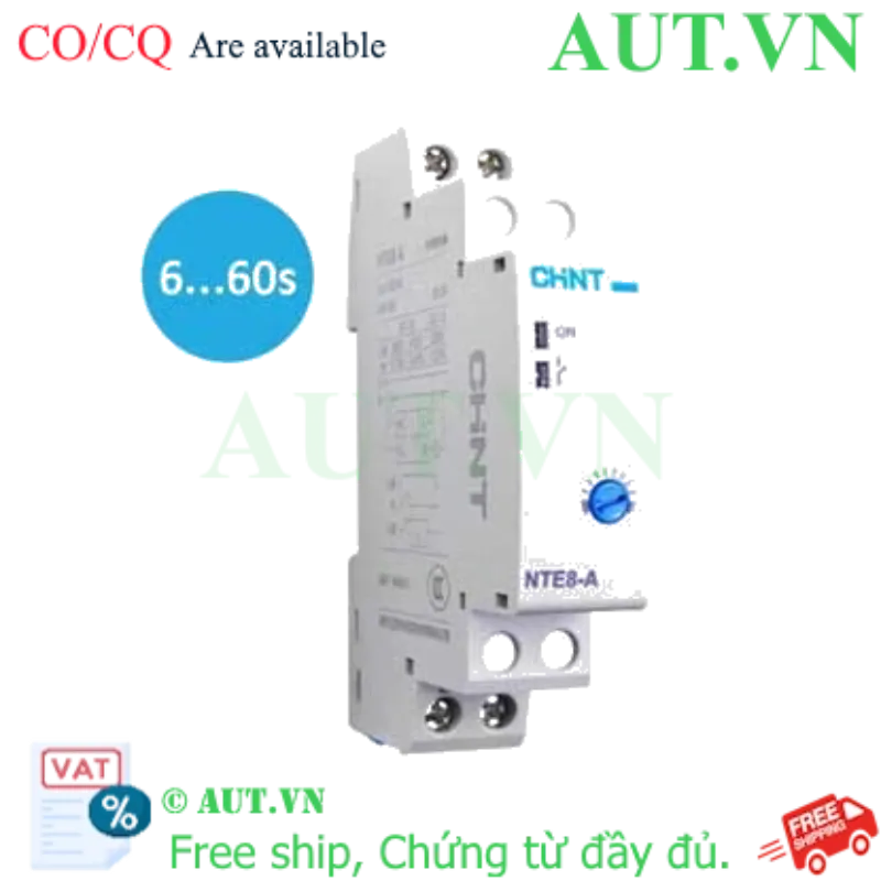Ảnh của Rơ le thời gian trễ CHINT NTE8-A 6s-60s DC24V 