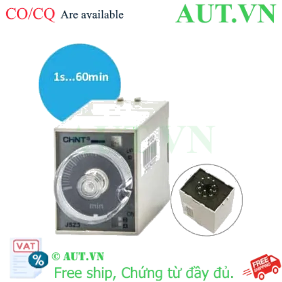 Ảnh của Rơ le thời gian CHINT JSZ3C-D DC24V 