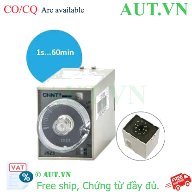 Ảnh của Rơ le thời gian CHINT JSZ3C-D DC24V 
