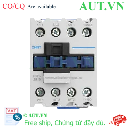 Ảnh của Công tắc tơ 3 pha CHINT NC1-2510 220VAC 25A 11kW 1NO