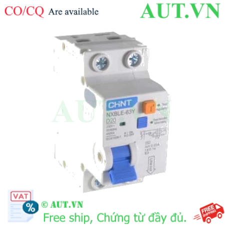 Ảnh của Cầu dao chống rò CHINT NXBLE-63Y 1P+N D20 0.03A 4.5kA 
