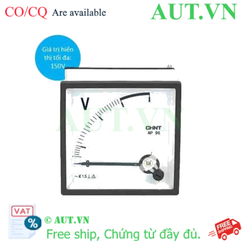 Ảnh của Đồng hồ vôn kế tương tự CHINT NP96-V 150V 