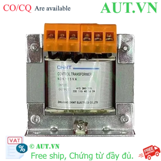 Ảnh của Máy biến áp hạ thế CHINT NDK-25VA IEC (415/380/220-220/110/48/24/12) 