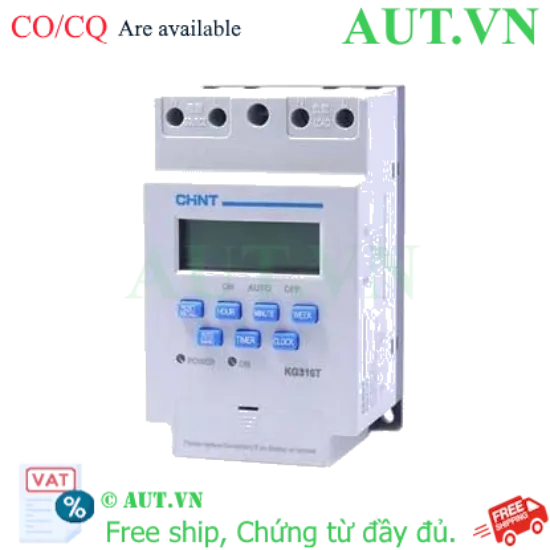 Ảnh của Công tắc hẹn giờ kỹ thuật số CHINT KG316T - 220V, 32 Bước Lập Trình, Chính Hãng
