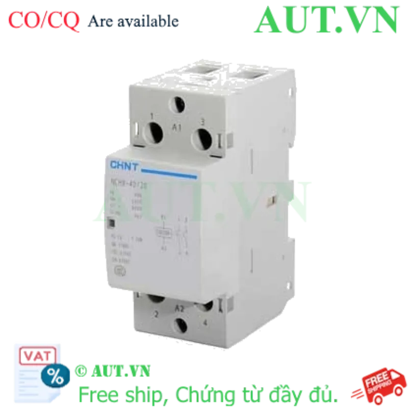 Ảnh của Công tắc tơ CHINT NCH8-40/20 220/230V, 40A, chính hãng