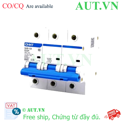 Ảnh của Áp tô mát cài loại nhỏ CHINT NXB-125 3P D125 