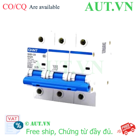 Ảnh của Áp tô mát cài loại nhỏ CHINT NXB-125 3P D125 