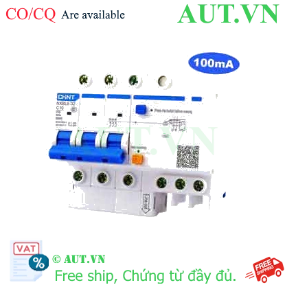 Ảnh của Át chống dòng rò CHINT NXBLE-32 3P C10 100mA 6kA 