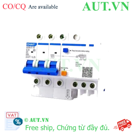 Ảnh của Át chống dòng rò CHINT NXBLE-32 3P C10 30mA 6kA 