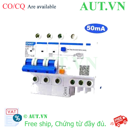 Ảnh của Át chống dòng rò CHINT NXBLE-32 3P C10 50mA 6kA 