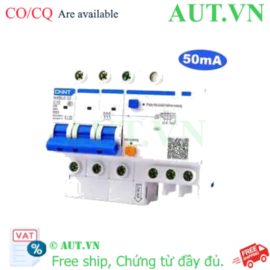Ảnh của Át chống dòng rò CHINT NXBLE-32 3P C10 50mA 6kA 