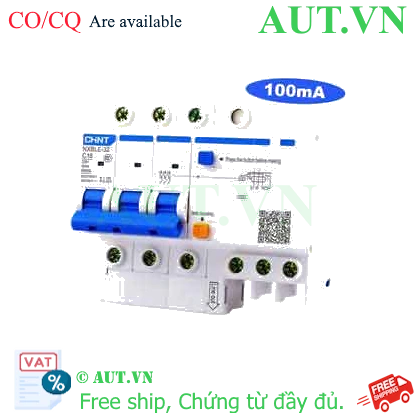Ảnh của Át chống dòng rò CHINT NXBLE-32 3P C16 100mA 6kA 