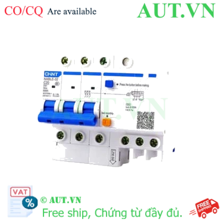 Ảnh của Át chống dòng rò CHINT NXBLE-32 3P C20 30mA 6kA 
