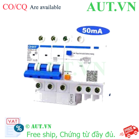 Ảnh của Át chống dòng rò CHINT NXBLE-32 3P C25 50mA 6kA 