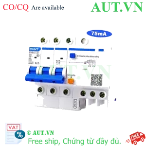 Ảnh của Át chống dòng rò CHINT NXBLE-32 3P C6 75mA 6kA 