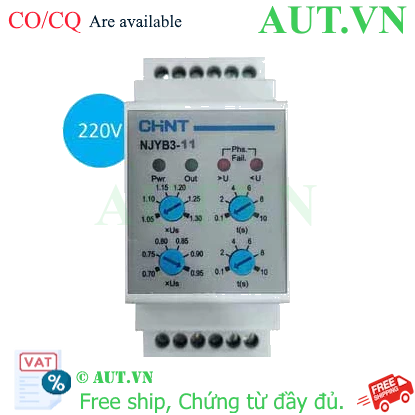 Ảnh của Rơ le bảo vệ CHINT NJYB3-11 AC220V 