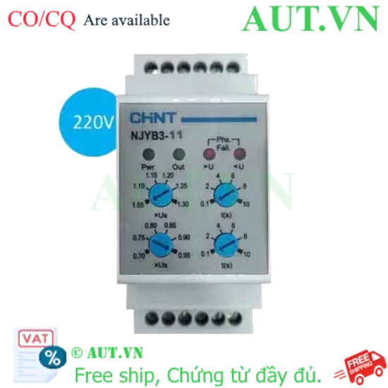 Ảnh của Rơ le bảo vệ CHINT NJYB3-11 AC220V 
