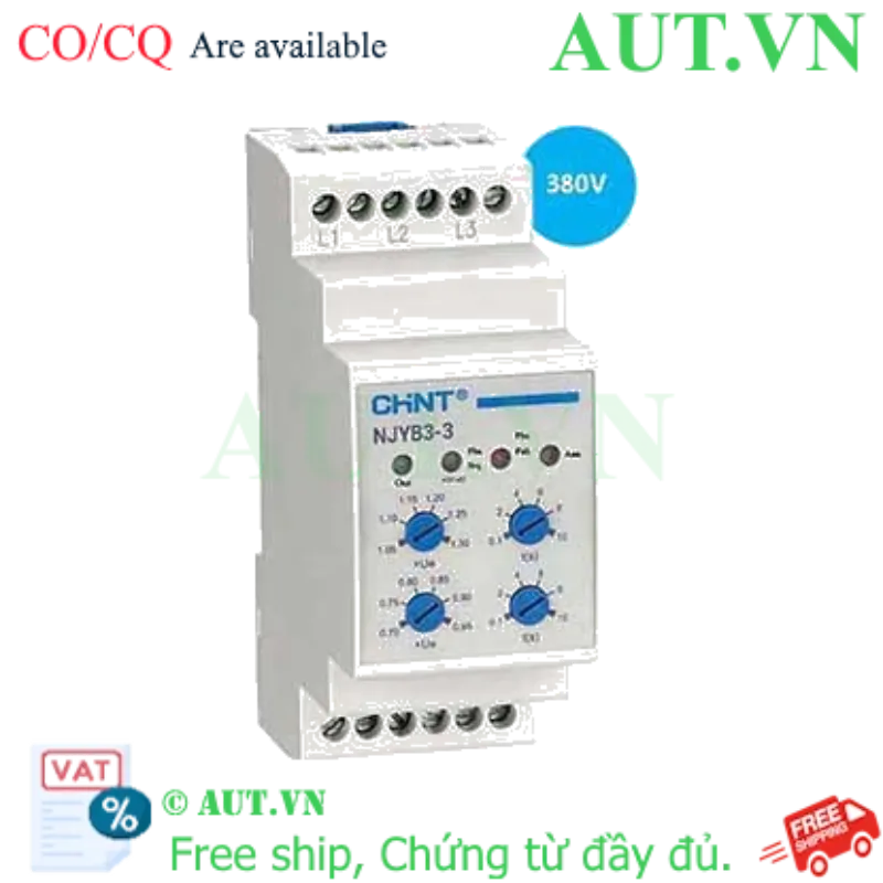 Ảnh của Rơ le bảo vệ CHINT NJYB3-3 AC380V 