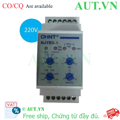 Ảnh của Rơ le bảo vệ CHINT NJYB3-8 AC220V 