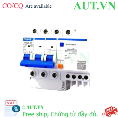 Ảnh của Át chống dòng rò CHINT NXBLE-32 3P+N C32 30mA 6kA 
